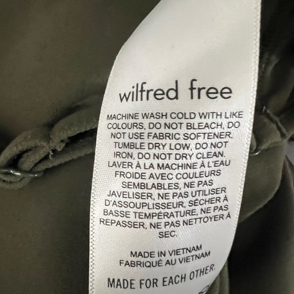 Aritzia Wilfred Free Olive Green Divinity Leotard Square Neck Soft Size Small - Picture 13 of 13